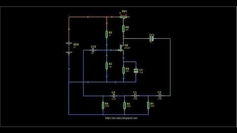 Phase Shift Oscillator with JFET Animation