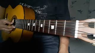 Tutorial gitar Finger Style Lagu  Wajib Nasioanal ,Padamu Negeri Cipt Kusbini