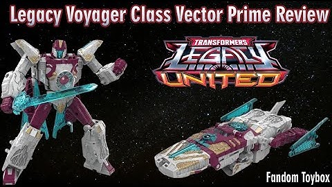 Transformers Legacy United Cybertron Universe Voyager Class Vector Prime Review