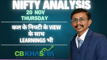 Nifty Elliott Wave Analysis for 20 Nov 2025 onward
