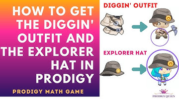 PRODIGY MATH GAME | How to get the RARE Diggin Outfit and Explorer Hat at DYNO DIG OASIS in Prodigy.