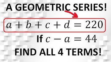A Challenging Geometric Series | Math Competition Questions