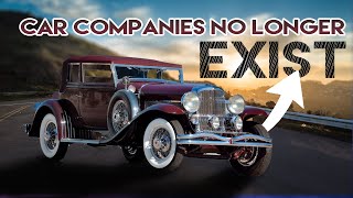 HISTORIC Car Companies That NO Longer Exist