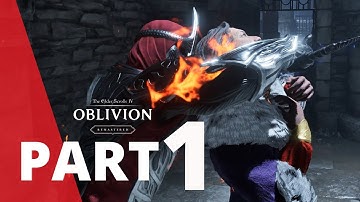 Oblivion Remastered Gameplay Walkthrough | No Commentary Part 1 Character Creation and Prison Escape