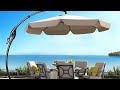 Grand patio sonnenschirm 300 cm mit schirmstnder  volant  rabatt code 3 besteprodukt 