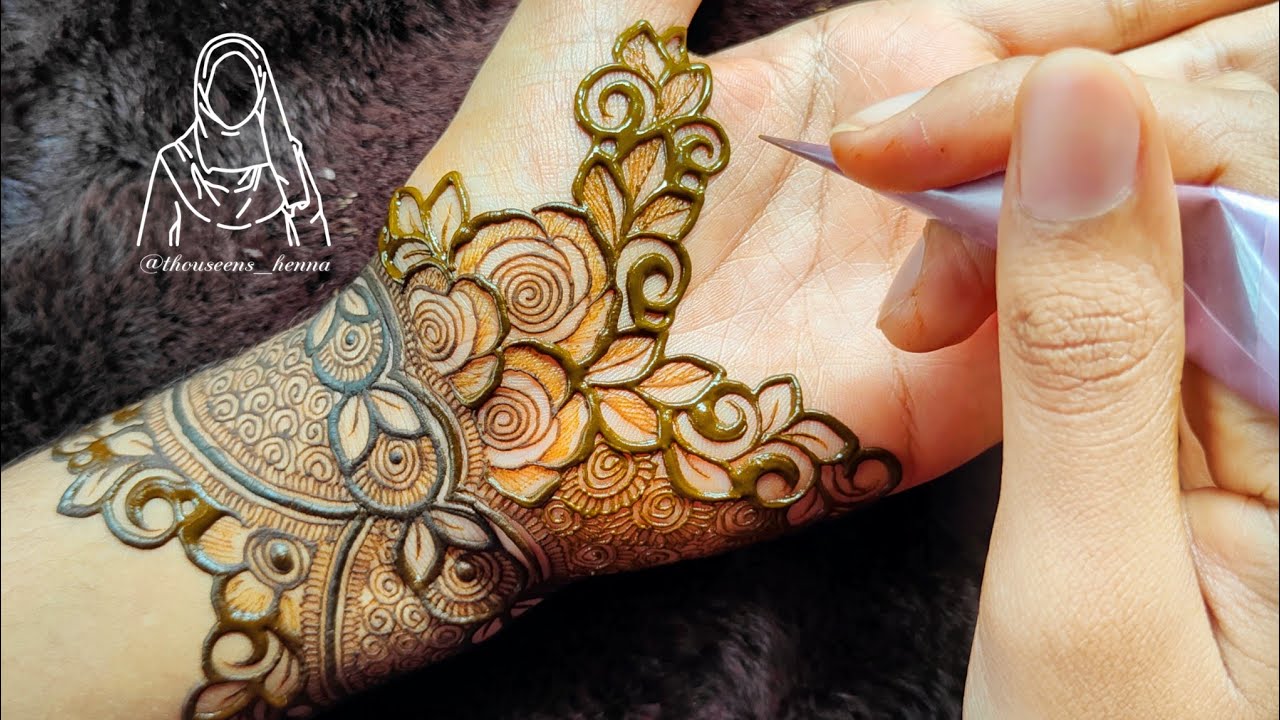 Very Beautiful Prettiest Henna Design for hands | Latest heavy Palm Henna designs  #thouseenshenna