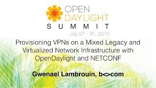 Provisioning VPNs on a Heterogeneous Network Infrastructure with OpenDaylight and NETCONF