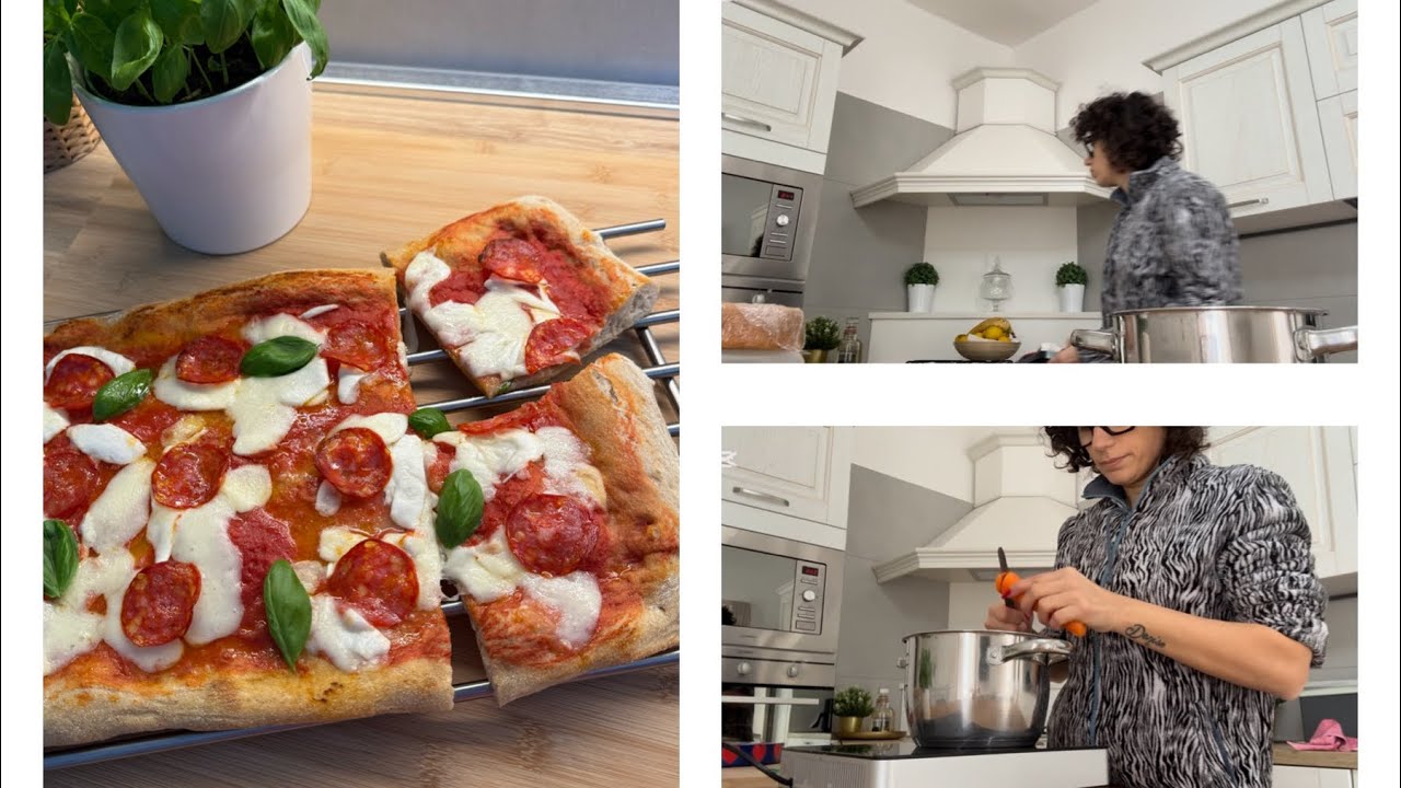 Giornata ai fornelli | Cuciniamo il brodo e la pizza in teglia