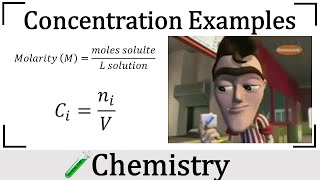 Molarity and Concentration Example Problems