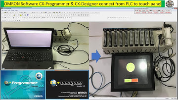 Cx-Programmer tutorial create program on PLC CS1G-CPU43H connect to touch panel NS10-TV00B-V2