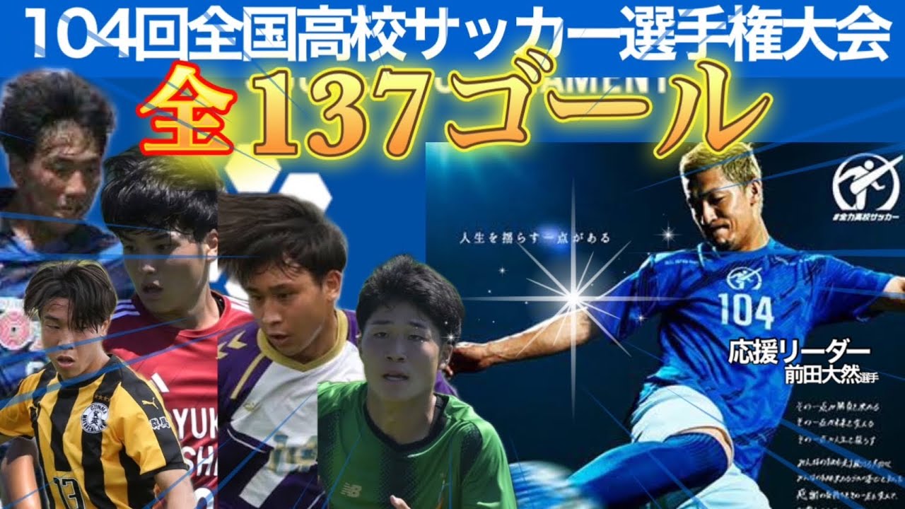 第104回全国高校サッカー選手権各都道府県予選決勝戦全137ゴール