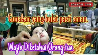 Cara memasang anting anak perempuan|| Valerie di Toko emas cantik fanindo  Batam