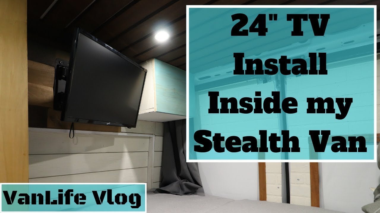 VanLife Vlog Installed a TV inside my VAN Still Staying Stealth