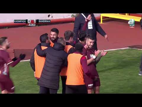 Gol Metehan Mimaroğlu Kasımpaşa 0-1 Bandırmaspor (Ziraat Türkiye Kupası 5. Tur Maçı)