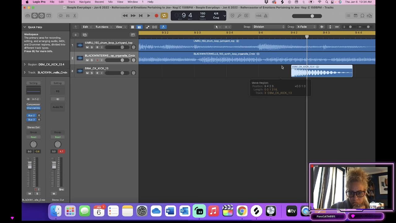 Fly on the wall production sessions with Tragicstar