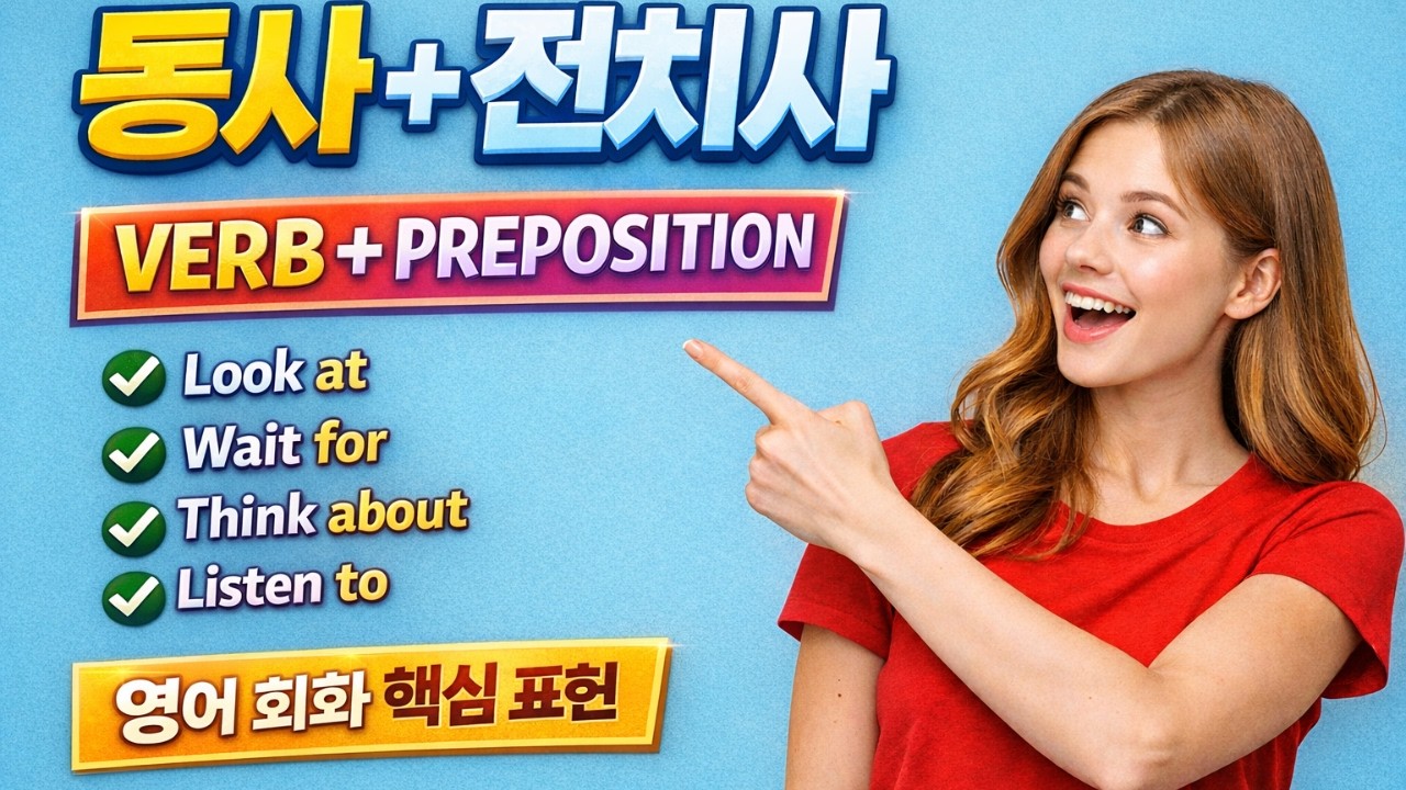 영어회화 필수 표현 | 동사 + 전치사 핵심 패턴 50개