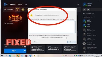 HOW TO FIX THE APPLICATION ENCOUNTED AN UNEXPECTED  ERROR || BIZZARD ERROR WINDOWS