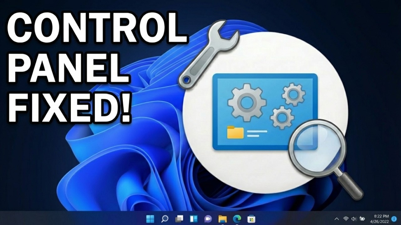 How To Fix Can’t Open Control Panel Items in Windows - YouTube