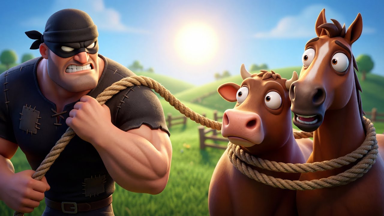 Thief in Old MacDonald’s Farm 😱  Every Animal Is Gone! 🐄🐎