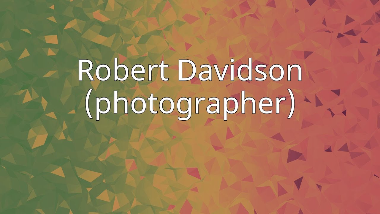 Robert Davidson (photographer)