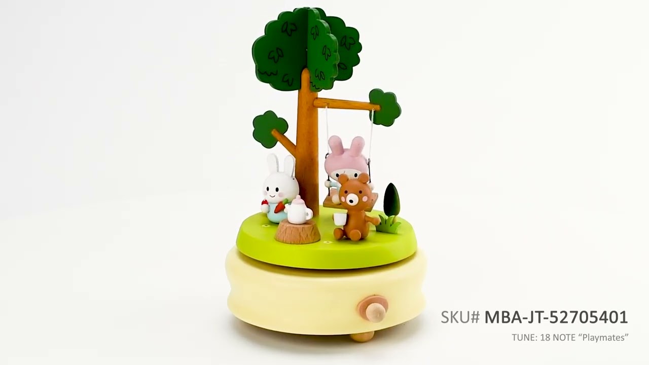 MBA-JT-52705401 - Animated 18 Note Tea Time with Friends Wooden