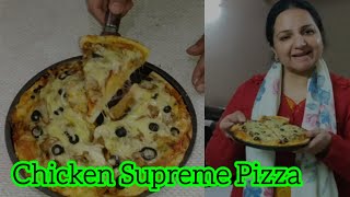 Chicken ? Supreme Pizza ?? Very Quick and Easy Recipe - Food diaries by Sonia