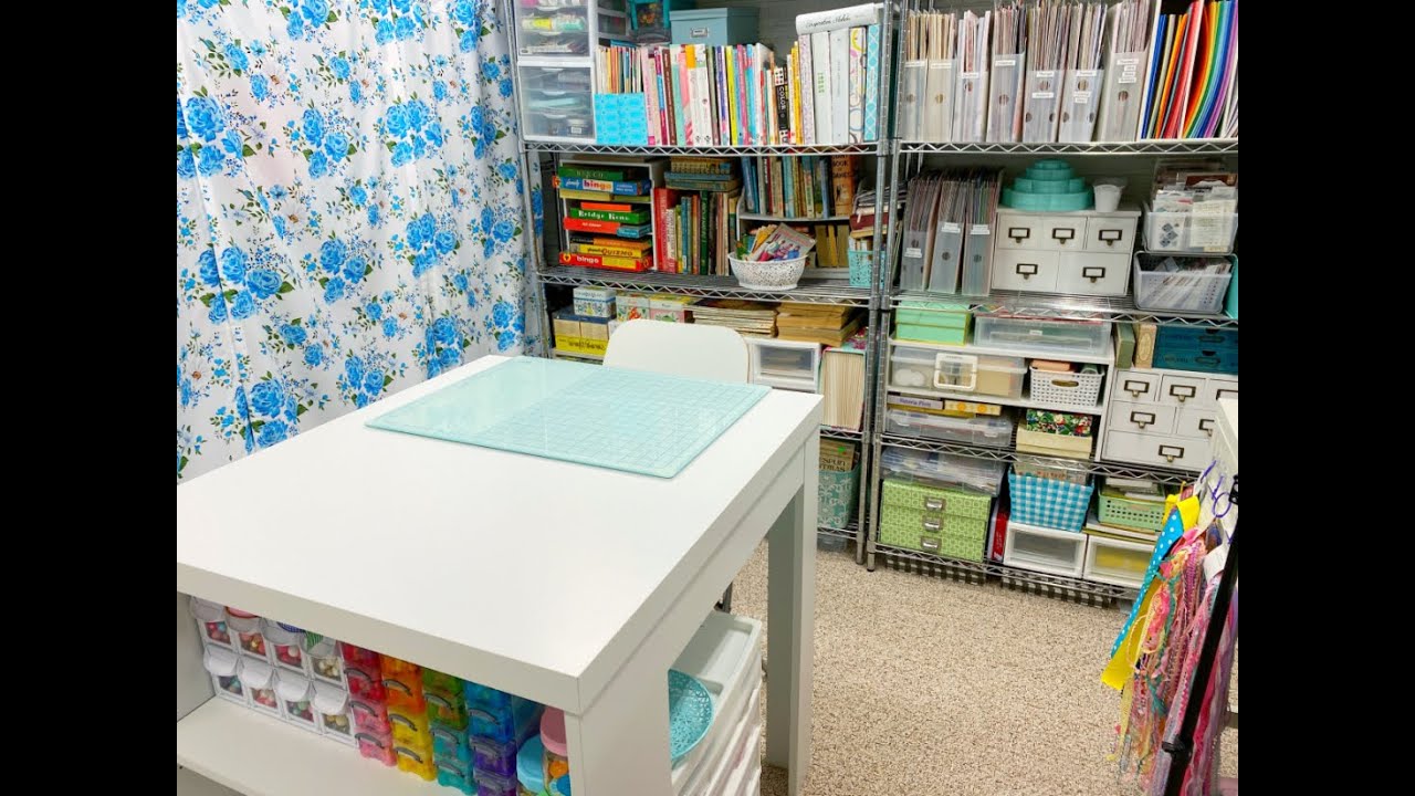 Craft Room Tour 2022--Part 2--Scrapbooking and Junk Journal Supply Organization
