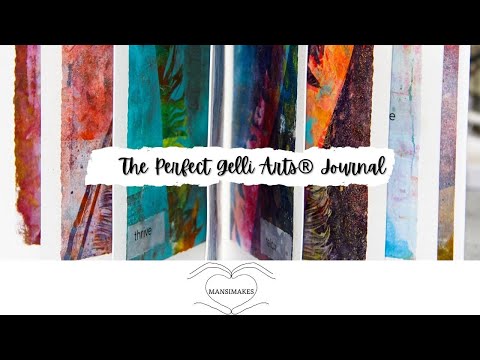 Permission to Be: A Journal Made with Gelli Arts® Perfect Placement Tool