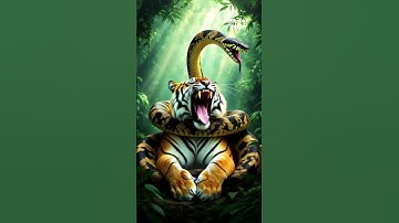 Python Attacks Massive Tiger 🐍🆚🐅 | Giant Snake Wraps Around Tiger | Real Wildlife Battle | Shocking