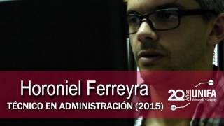 UNIFA Licenciatura en Administración - Horoniel Ferreyra