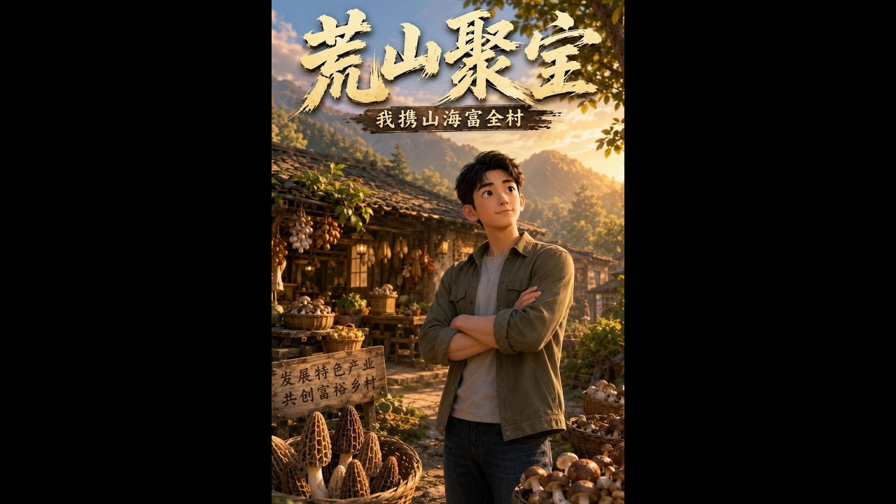 【一口气看完】《荒山聚宝:我携山海富全村》#短剧 #AI短剧 #逆袭 #drama #爽剧 #鲨鱼先生