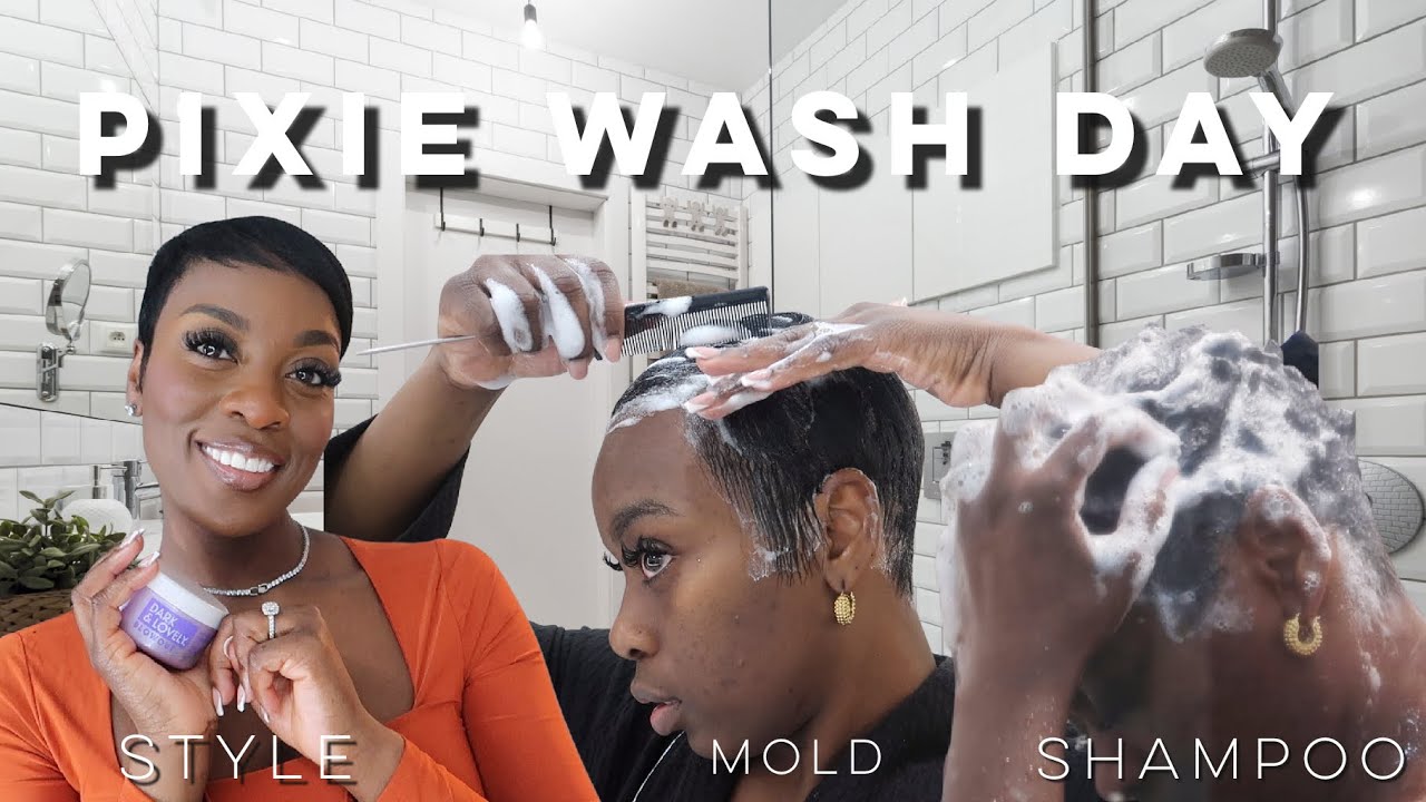 GRWM: Pixie Cut Wash Day!| MY FAVE NEW PRODUCT! MUST HAVE FOR RELAXED HAIR