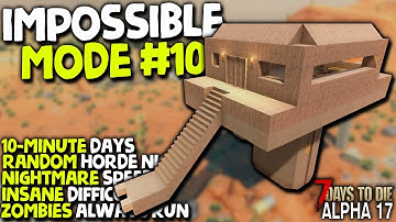 FINALLY FINISHING MY BASE! - Impossible Mode (GFM8) #10 | 7 Days to Die (2019 Alpha 17.2)