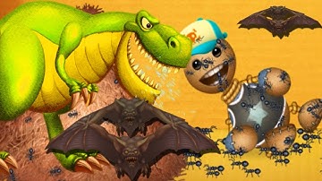 T-Rex,VamPire Bats,Anthill Animals Vs Buddy | Kick The Buddy | PewGame 2019 #kickthebuddy