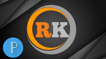 R K Logo Design On Android Phone - R K Logo In Pixellab