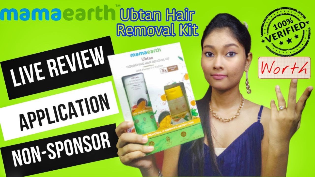 Mamaearth Ubtan Hair Removal Kit *Review + Live Test*/ Mamaearth ubtan