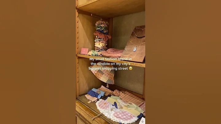 My small fashion brand ended up in the window on my city's biggest shopping street