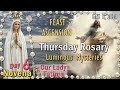 Thursday rosaryfeast of the ascensionday6 novena to our lady of fatima luminous mysteries