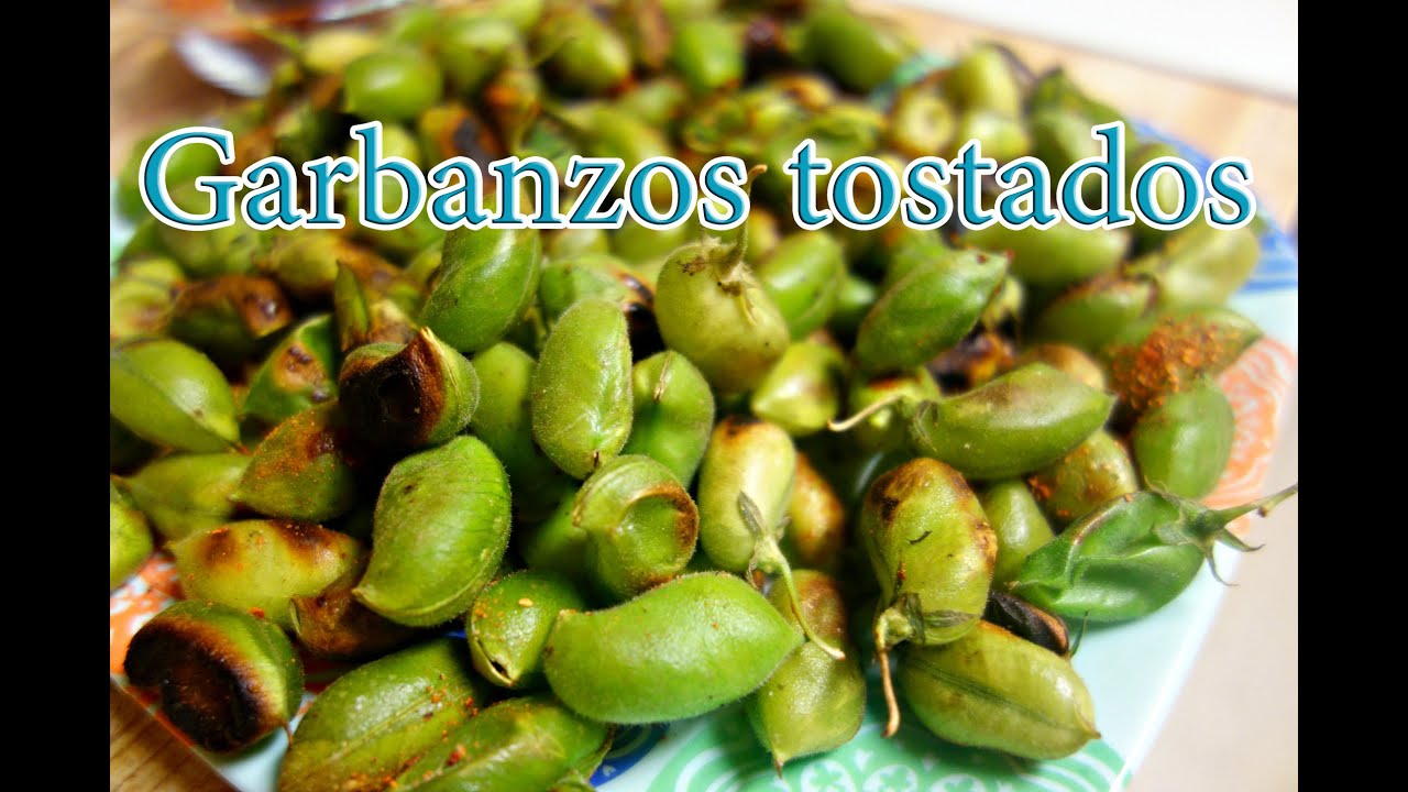 Como preparar garbanzos frescos tostados - YouTube