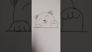 Cat drawing step by step 🐈, vector illusion| illusion art| cartoon cat #drawing #pencildrawing #art