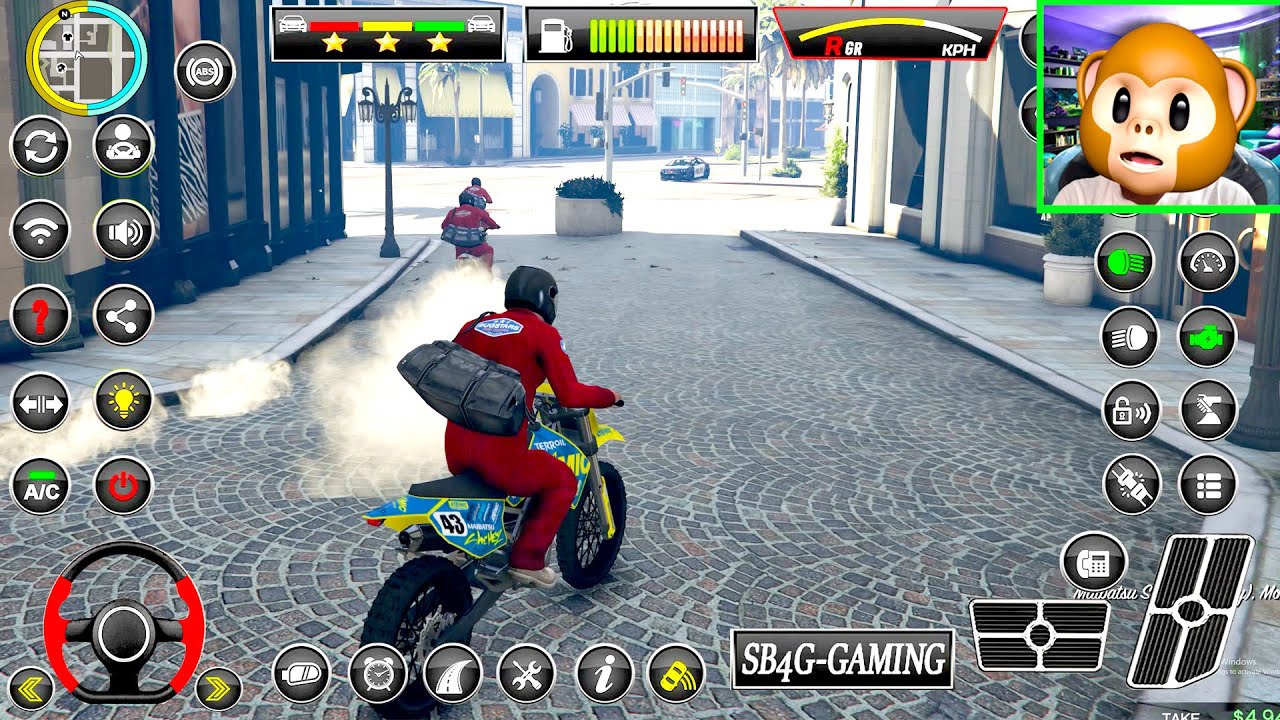 GTF5-The Jewelry Store Job Mission V8 Bike Ride | SB4G V1172 | Monkey Gameplay