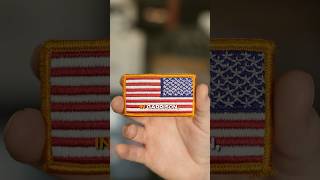 Why is the American flag reversed on military uniforms❓🇺🇸
