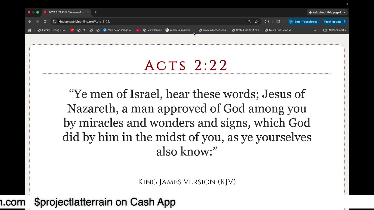 The Power of the Word To Resist Sin and To Perform Miracles!