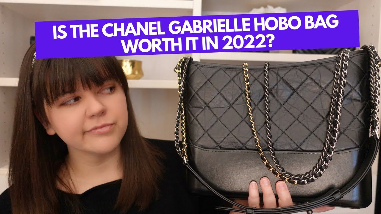 Túi Chanel Gabrielle Large Hobo Bag màu đen calfskin logo handle strap best  quality