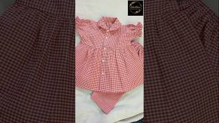 ​Latest Baby Girl Summer Frock Design 2026 | New Check Print Baby Suit |silaighar#shorts#fashion