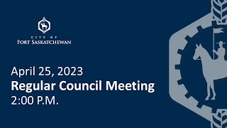 Regular Council Meeting - April 25, 2023