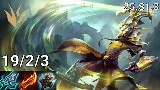 Master Yi  Jungle vs Xin Zhao - EUW Master | Patch 25.S1.3
