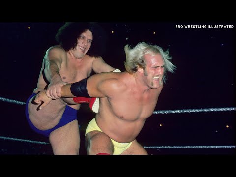 Andre the Giant battles Hulk Hogan in chaotic match at Shea Stadium