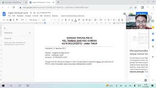 Membuat surat undangan Karang Taruna Membuat surat undangan Karang Taruna