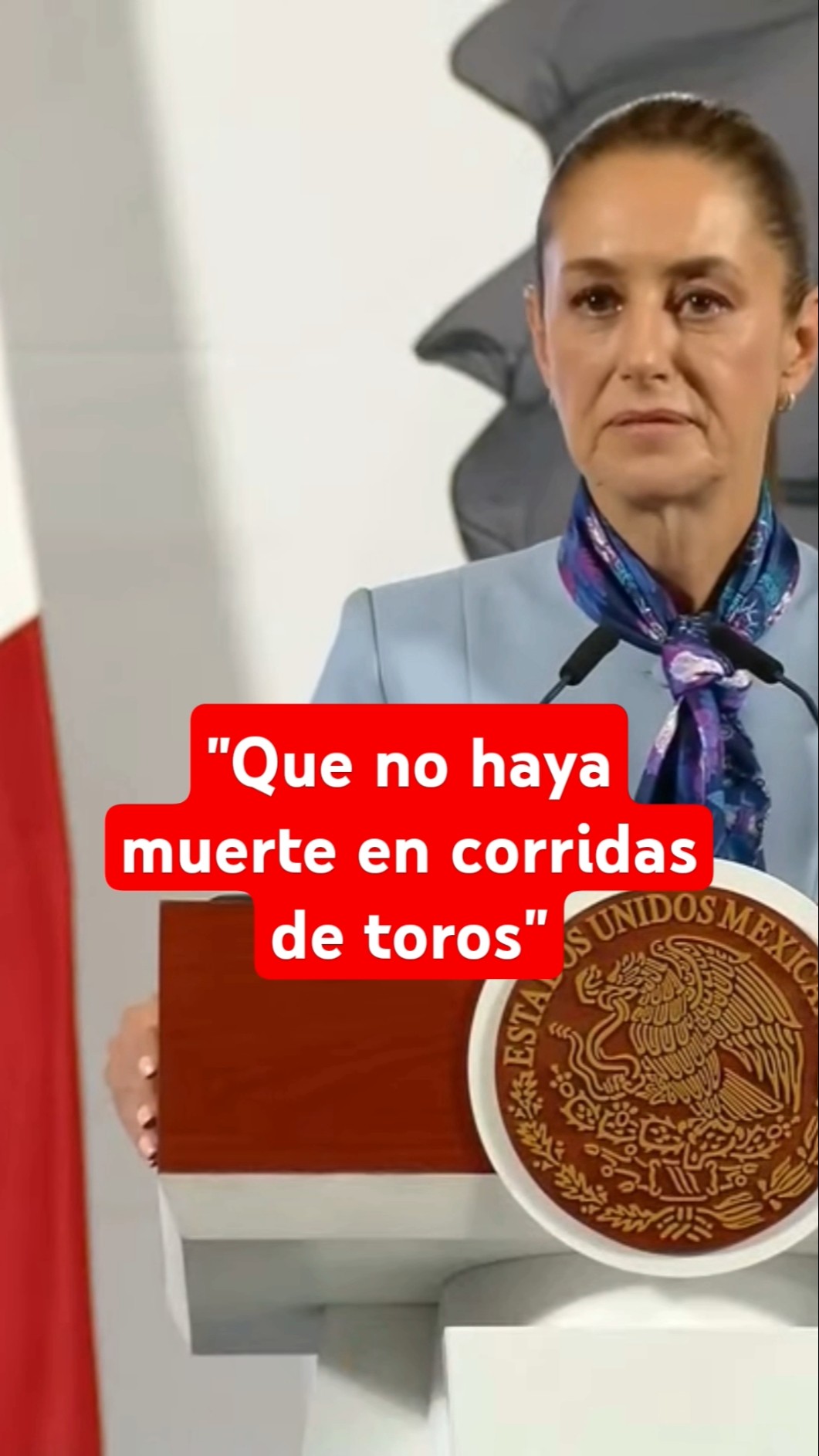 Sheinbaum pide que haya corridas de toros sin daño animal en México #shorts